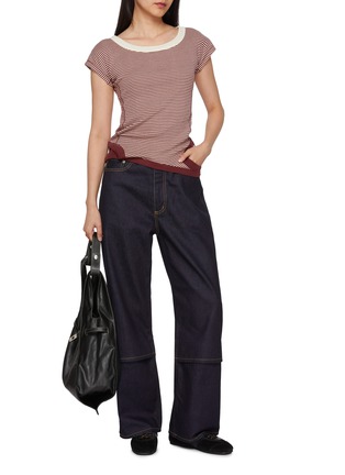 Straight Flip Hem Selvedge Denim Pants