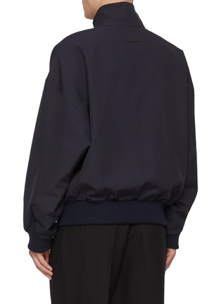 Band Collar Leather Overshirt
