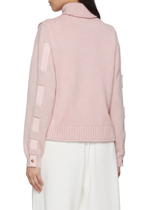 Sleeveless Turtleneck Cashmere Knit Top