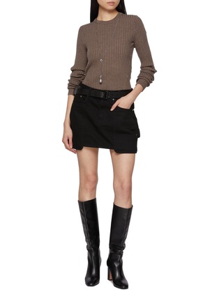 Carpenter Cotton Mini Skirt