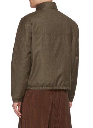 Mink Collar High Neck Jacket