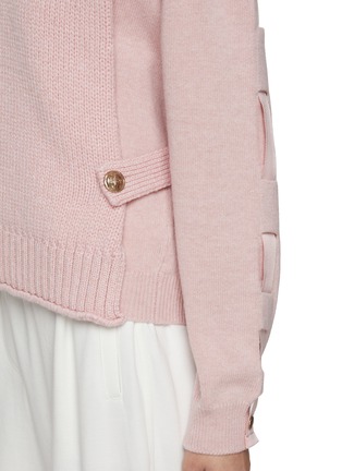 Sleeveless Turtleneck Cashmere Knit Top