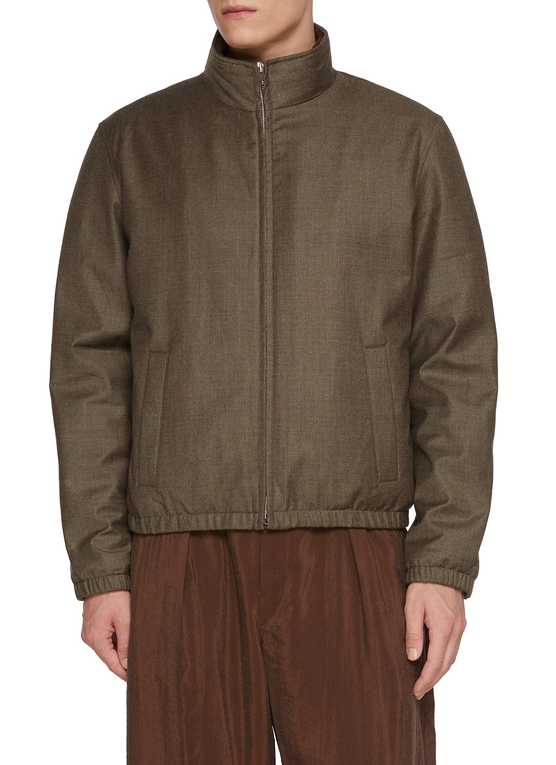 Mink Collar High Neck Jacket