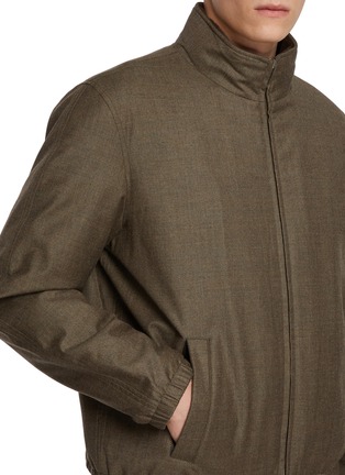 Mink Collar High Neck Jacket