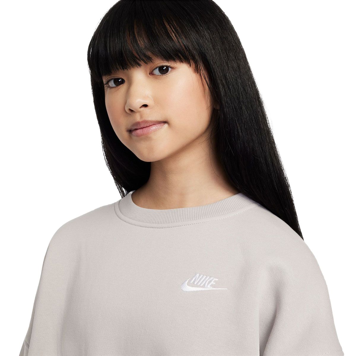 Nike Junior Sportswear Club Fleece LBR Boxy Crew Sweatshirt