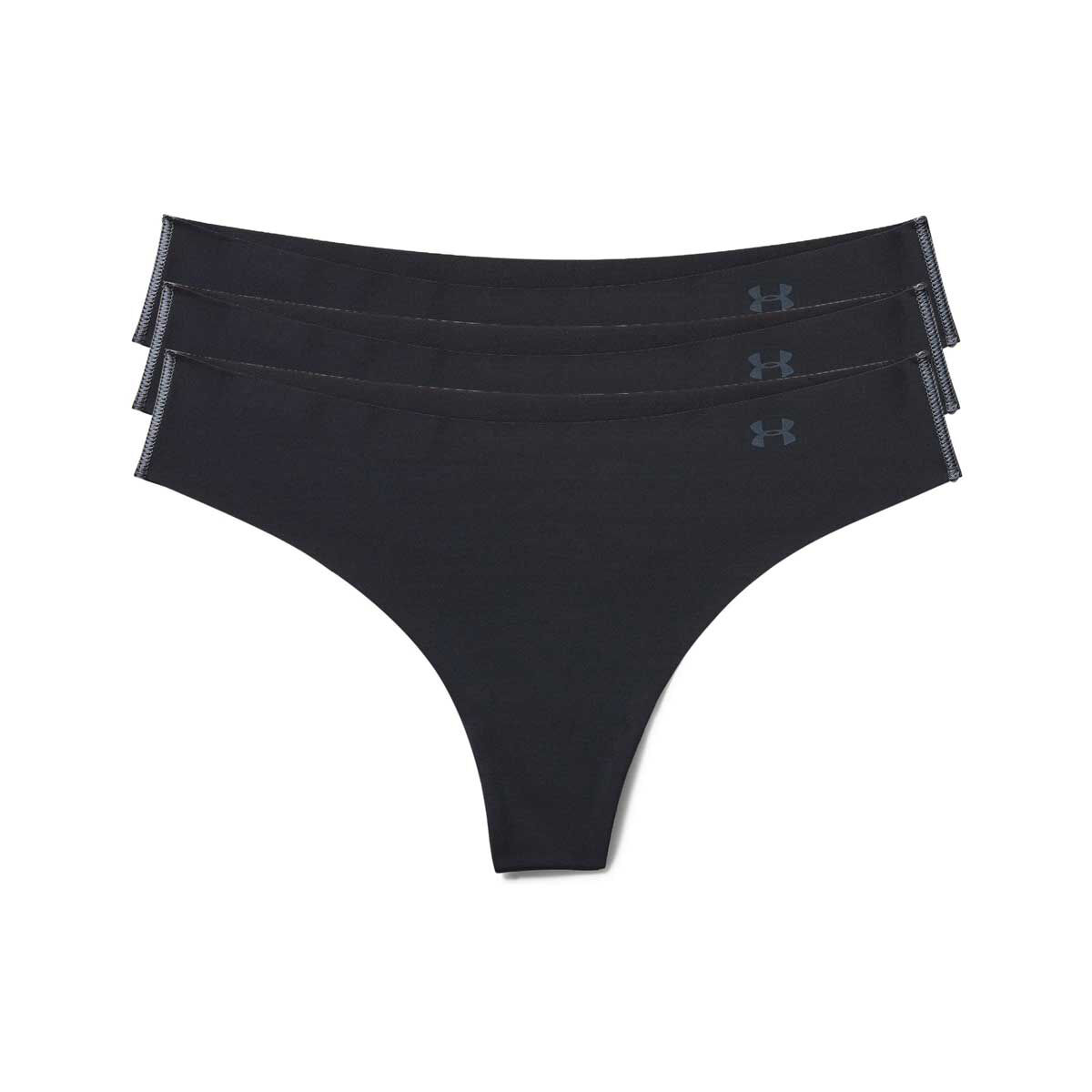 Under Armour Womens Pure Stretch Seamless Thong Briefs 3 Pack