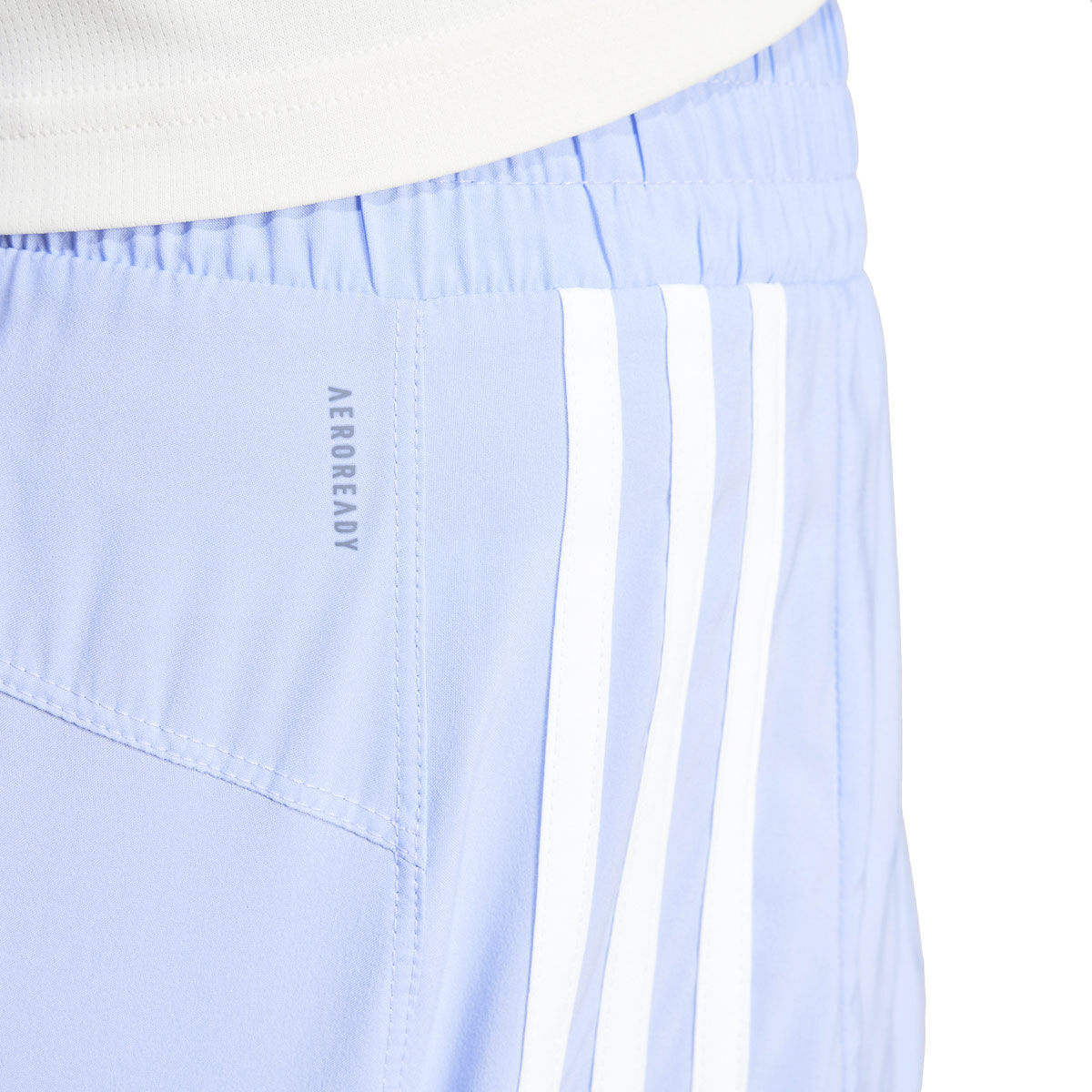 adidas Womens Pacer 3-Stripes Woven High Rise Training Shorts