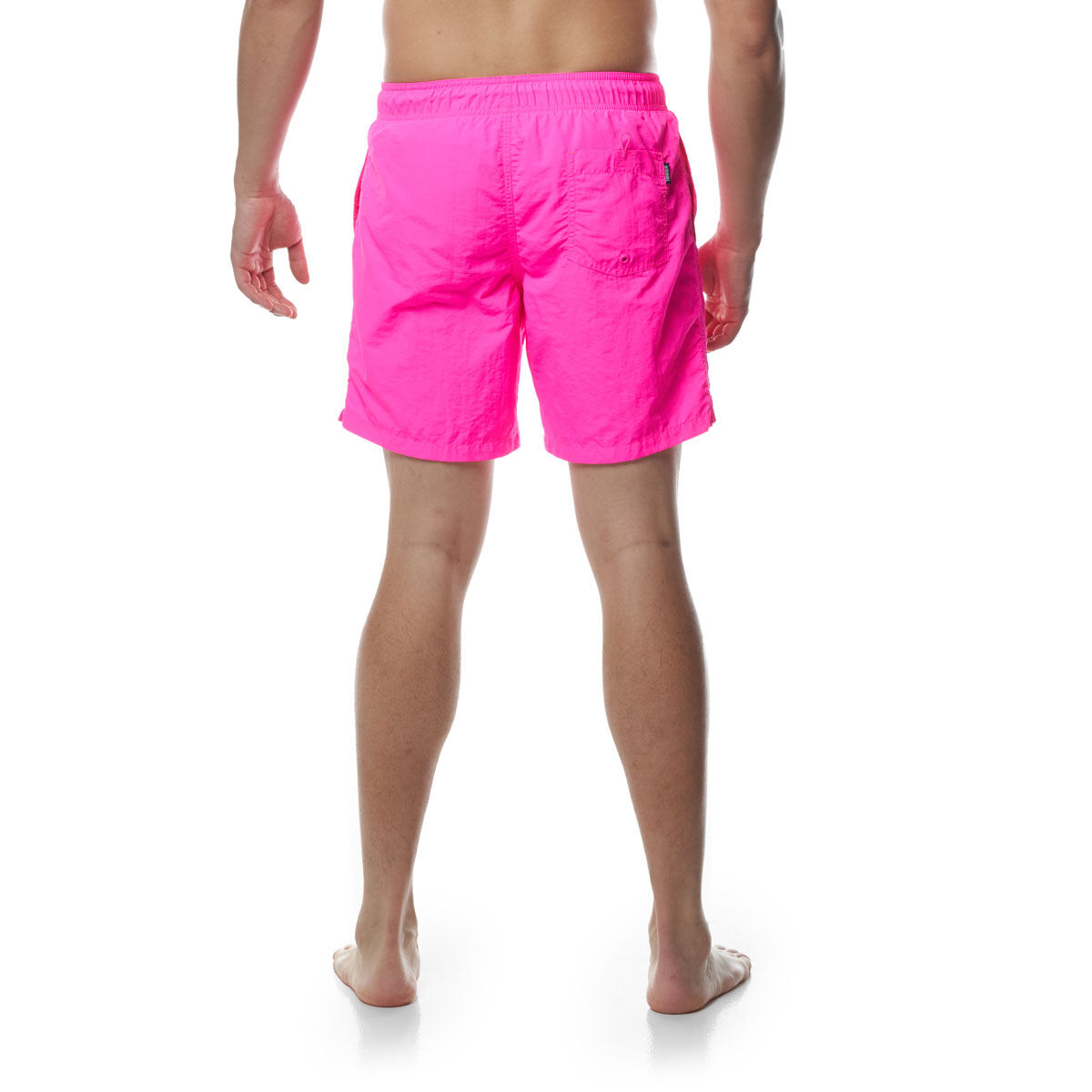 Tahwalhi Mens Solid Pool Shorts Pink M