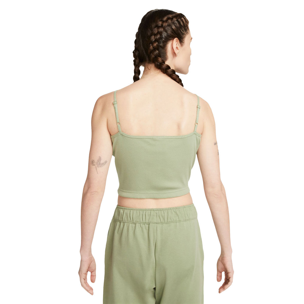 Nike Womens Sportswear Essentials Ribbed Crop Top