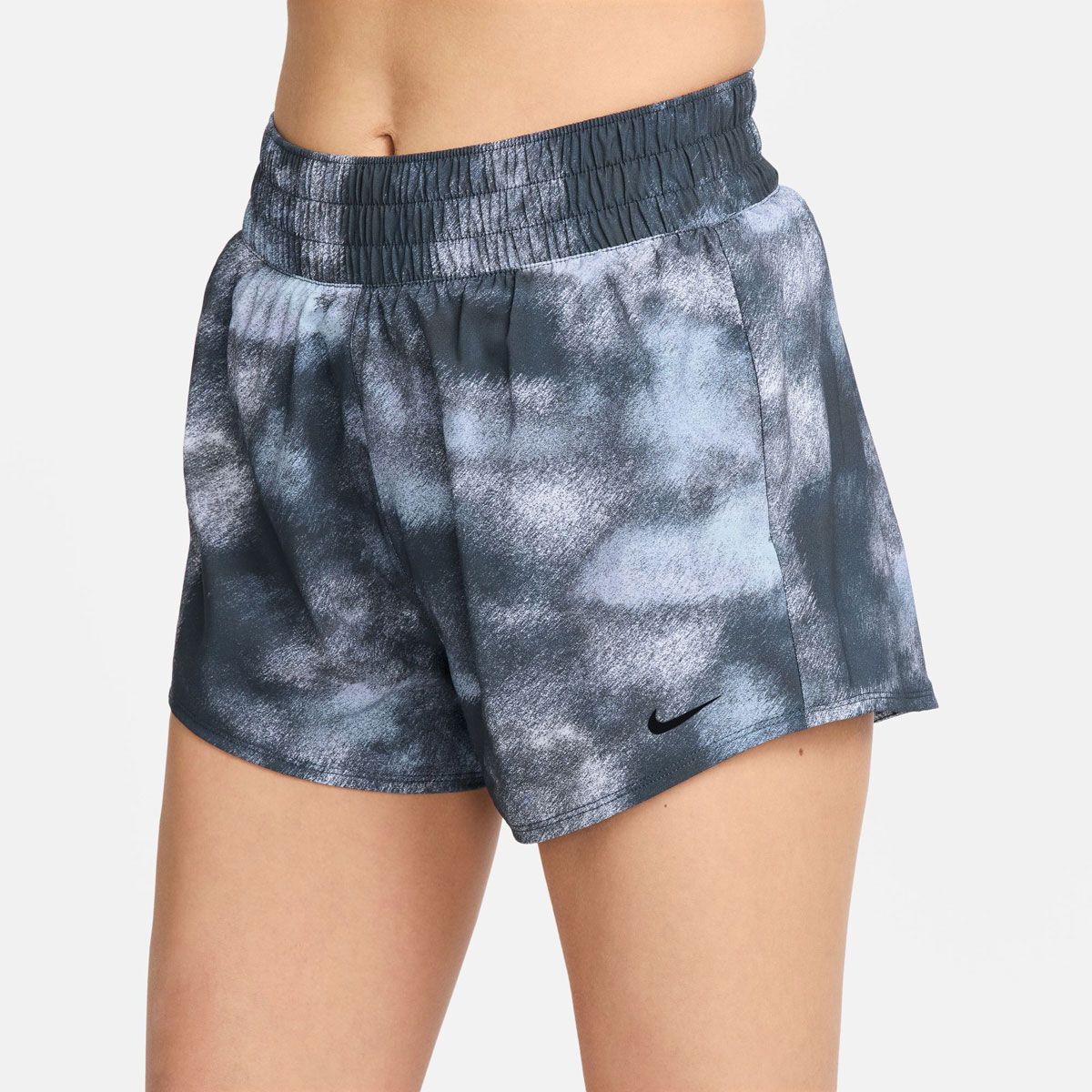 Nike Womens One Dri-FIT High Rise 3 Inch Brief-Lined Printed Shorts