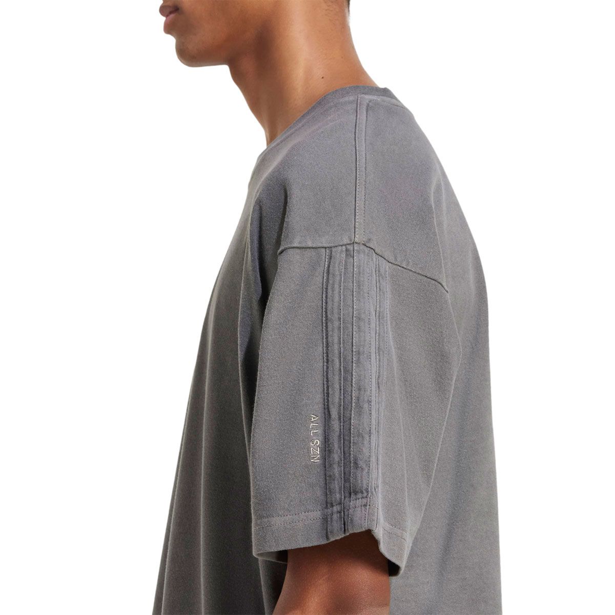 adidas Mens All SZN Fleece Pigment Dye Tee