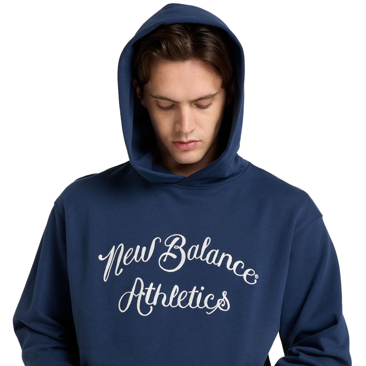 New Balance Mens Athletics Relaxed League Pullover Hoodie