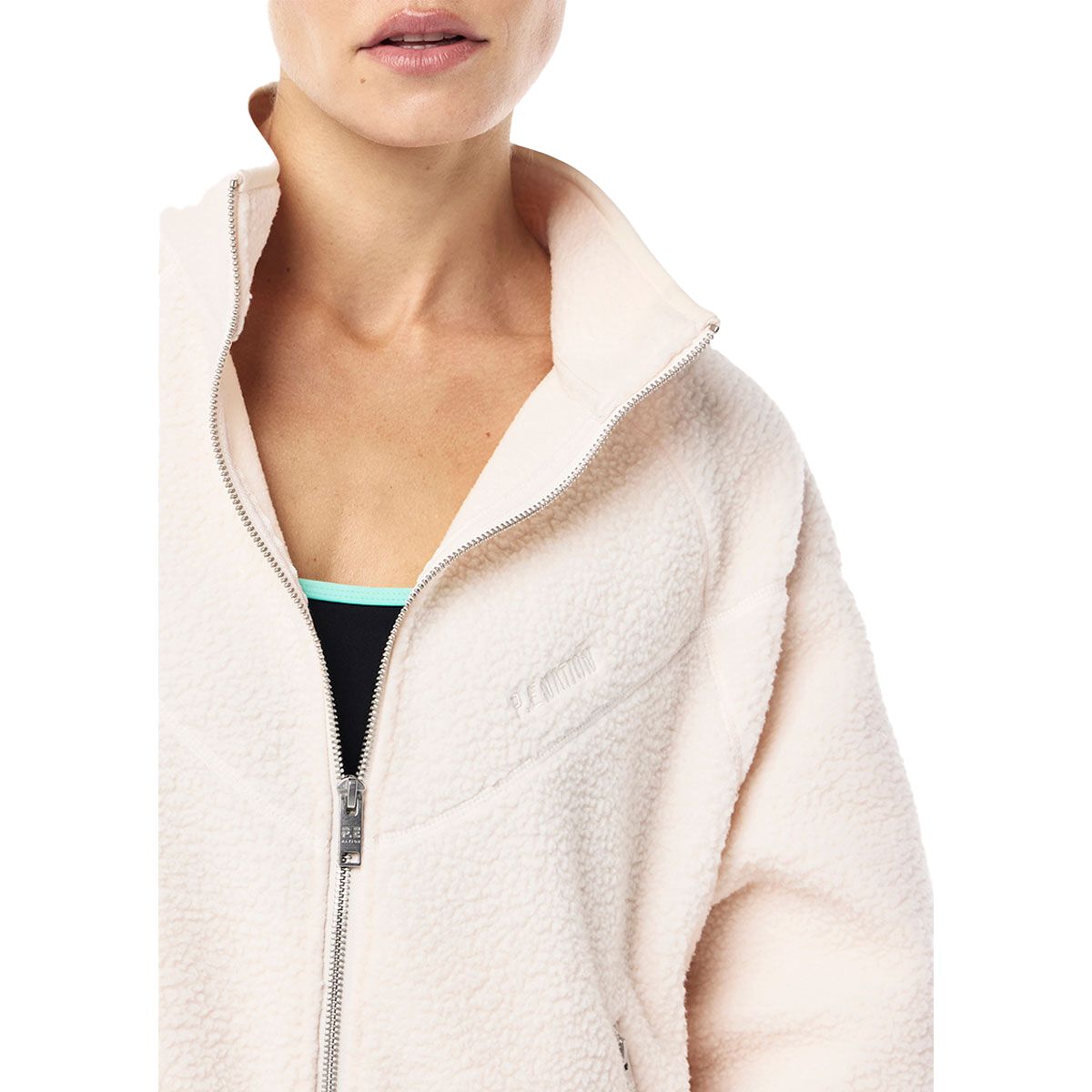 P.E Nation Womens Soundtrack Sherpa Fleece Jacket
