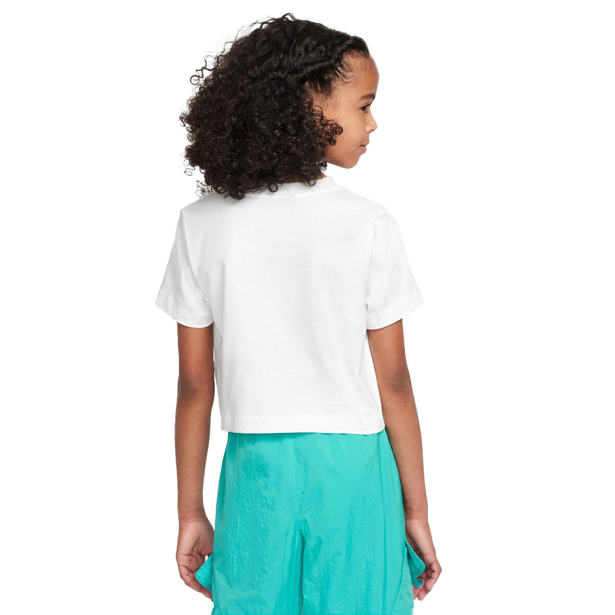 Nike Junior HBR Futura Logo Crop Tee