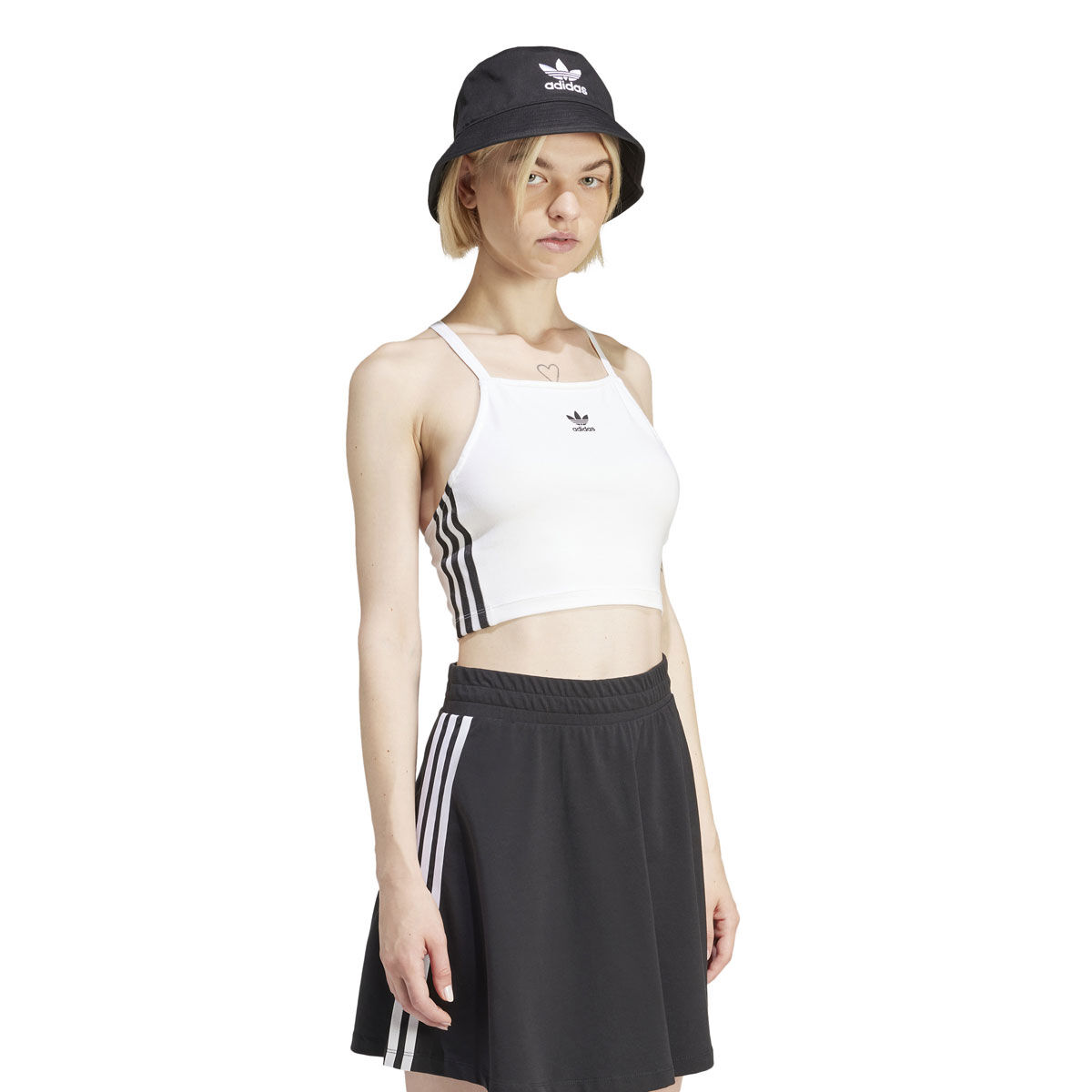 adidas Originals Womens 3-Stripes Crop Top