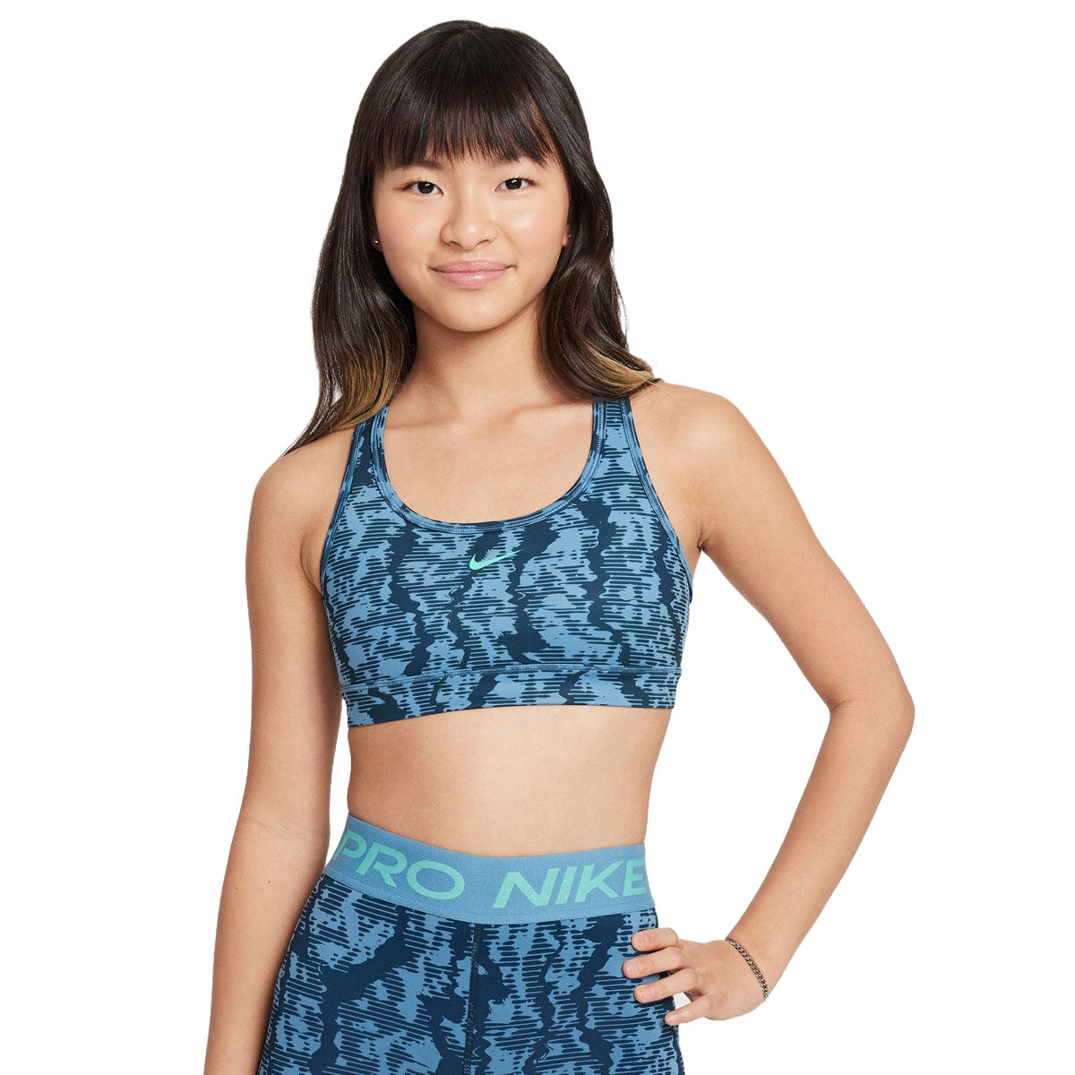 Nike Pro Junior Dri-FIT Reversible Swoosh Printed Sports Bra