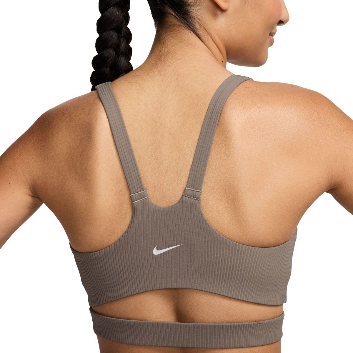 Nike Womens Zenvy Wide Ribbed Light Support Padded Sports Bra