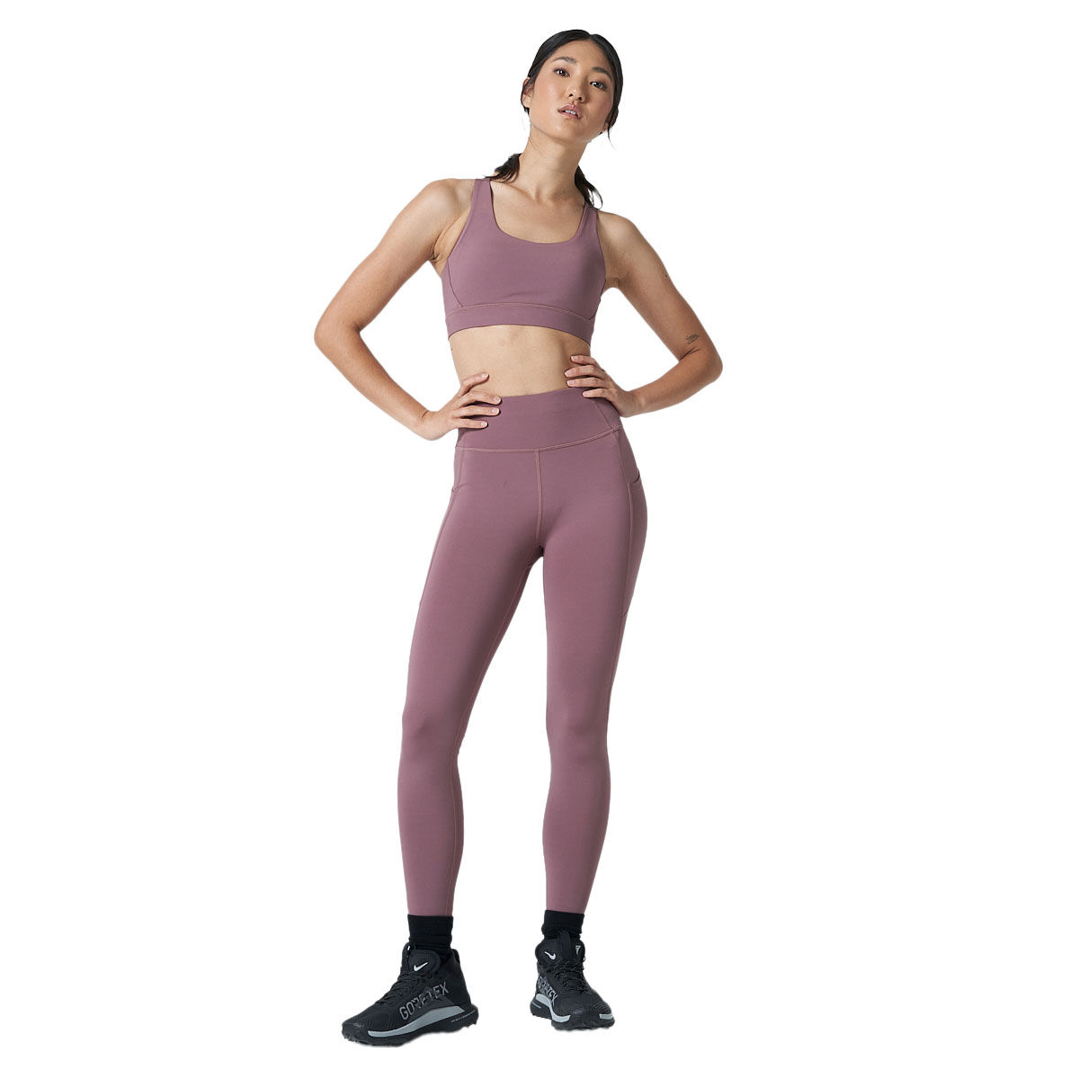 Ell/Voo Womens Kara High Rise 7/8 Pocket Tights