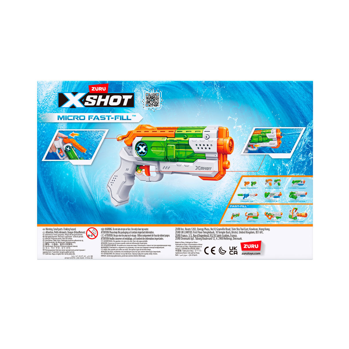 X-Shot Water Fast Fill Blaster Soaker Small