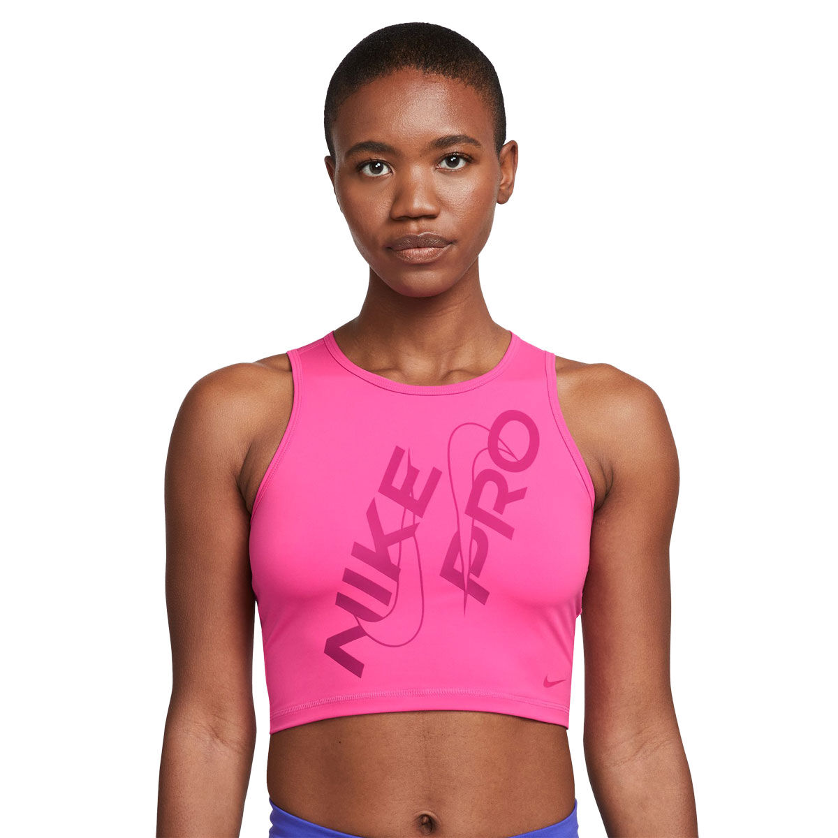 Nike Pro Womens Dri-FIT Graphic Crop Training Tank