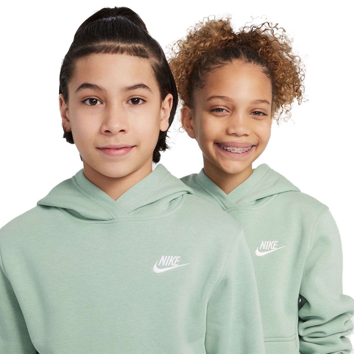 Nike Junior Sportswear Club Fleece Logo Pullover Hoodie