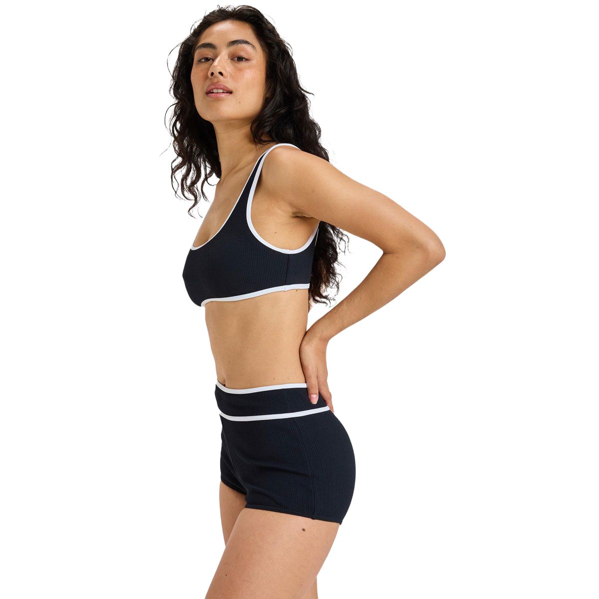 Roxy Womens Beloved Rib Swim Shorty