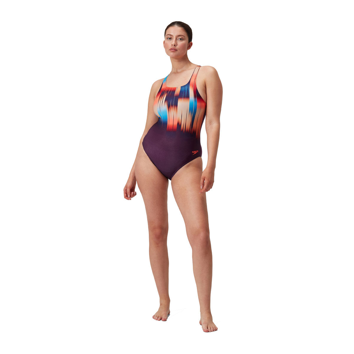 Speedo Womens Digital Printed Medalist One Piece Swimsuit