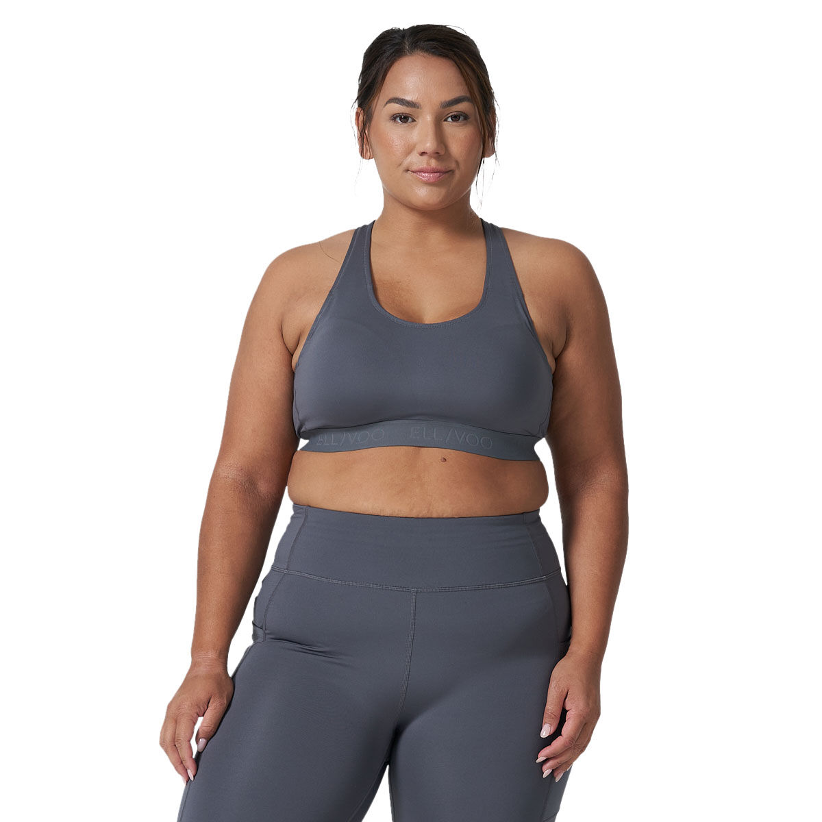 Ell/Voo Womens Essentials Training Crop Sports Bra