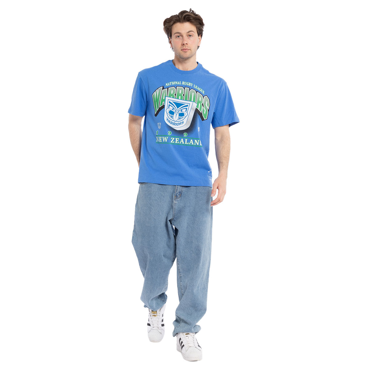 New Zealand Warriors Mens Bevel Crest Tee