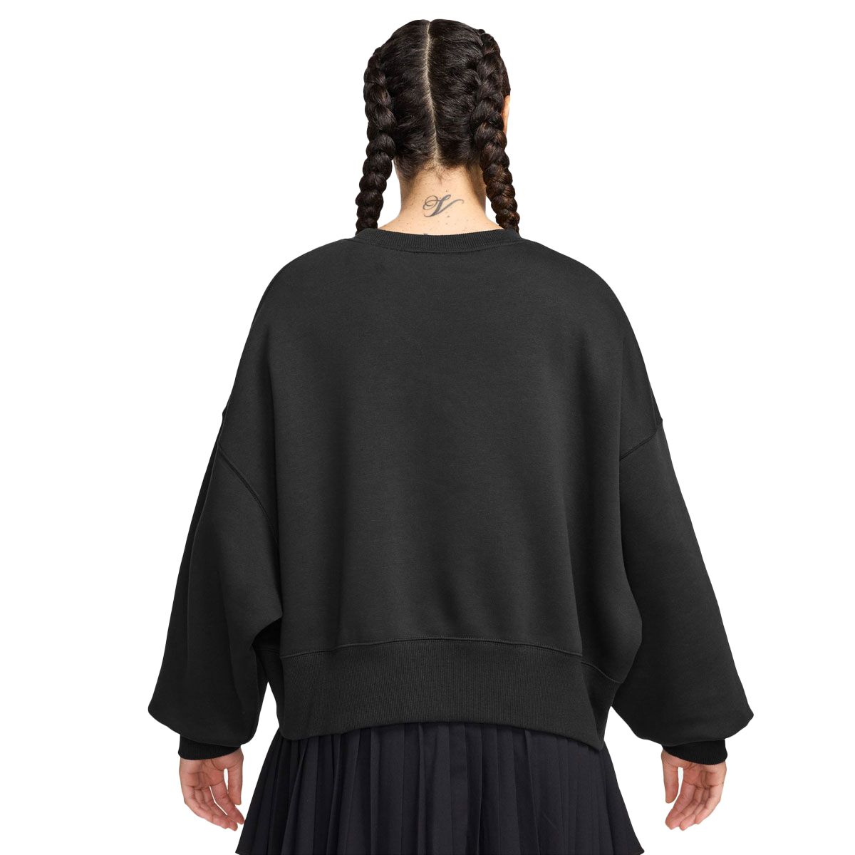 NikeCourt Womens Heritage Phoenix Fleece Over-Oversized Crew Tennis Sweatshirt