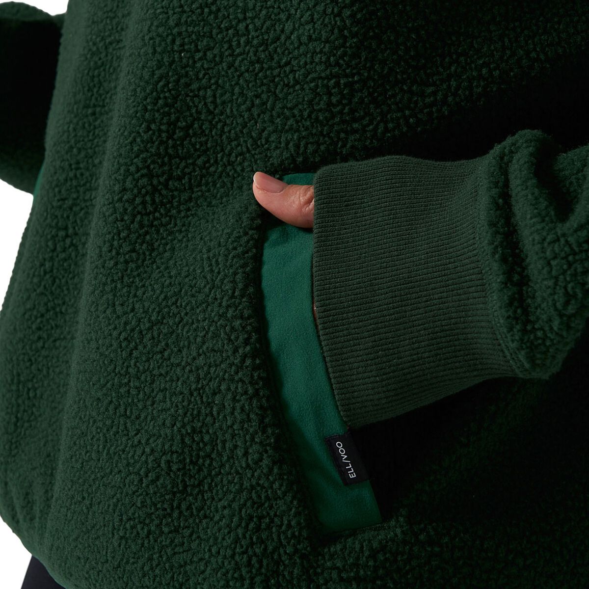 Ell/Voo Womens Bria Sherpa 1/2 Zip Pullover