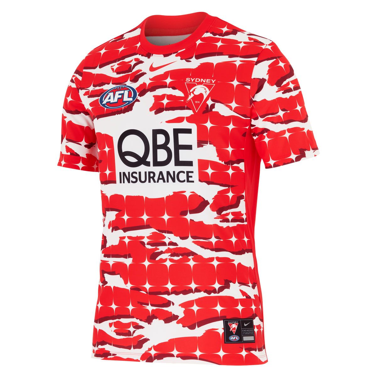 Nike Sydney Swans 2025 Pre-Match Top