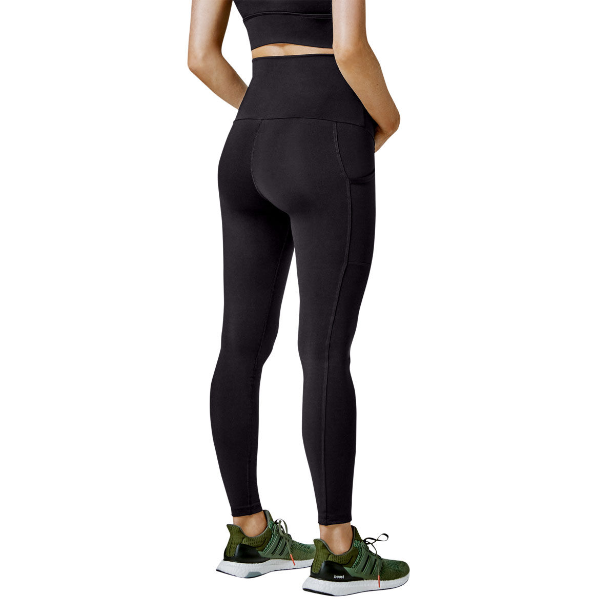 Running Bare Womens Maternity Power Moves Full Length Tights