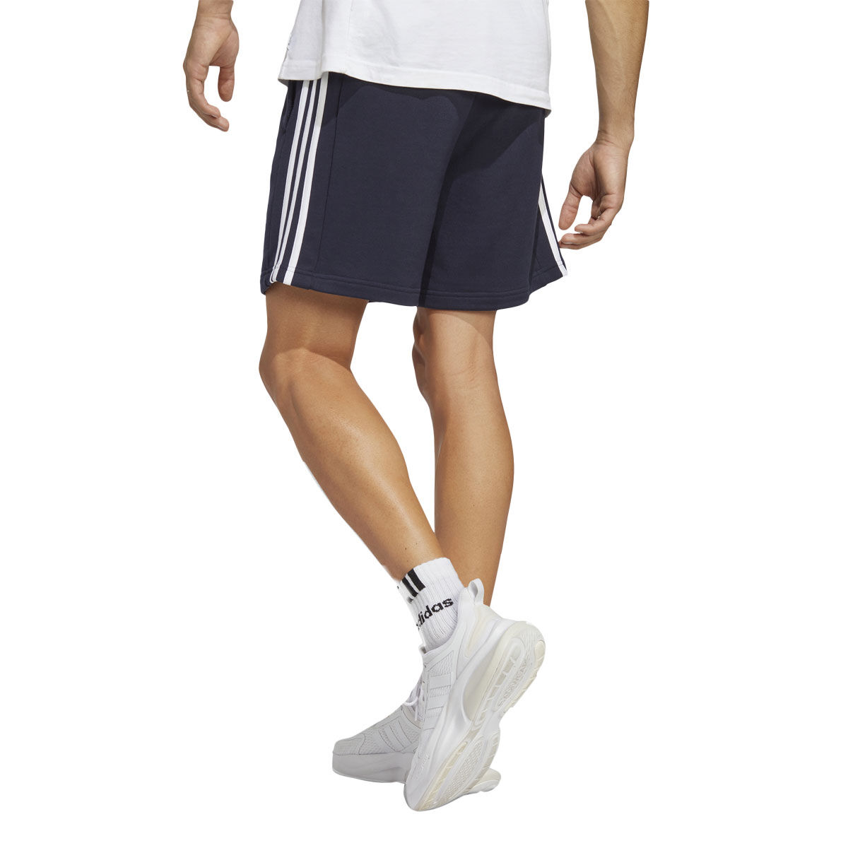 adidas Mens Essentials 3-Stripes French Terry Shorts