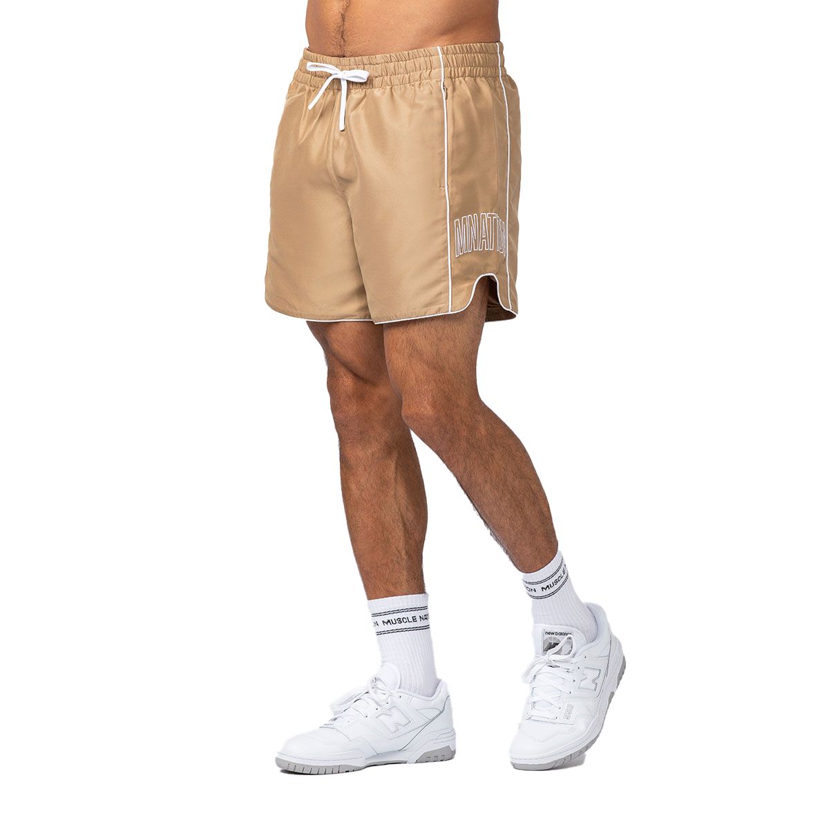 Muscle Nation Mens Round House 5 Inch Shorts
