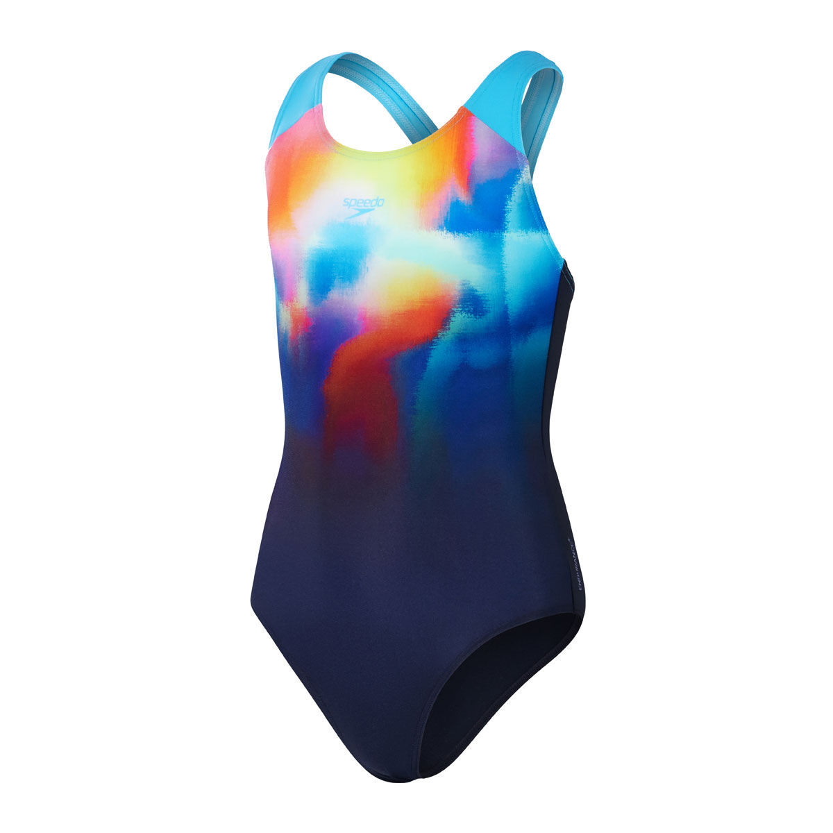 Speedo Girls Endurance+ Digi Placement Splashback One Piece Swimsuit