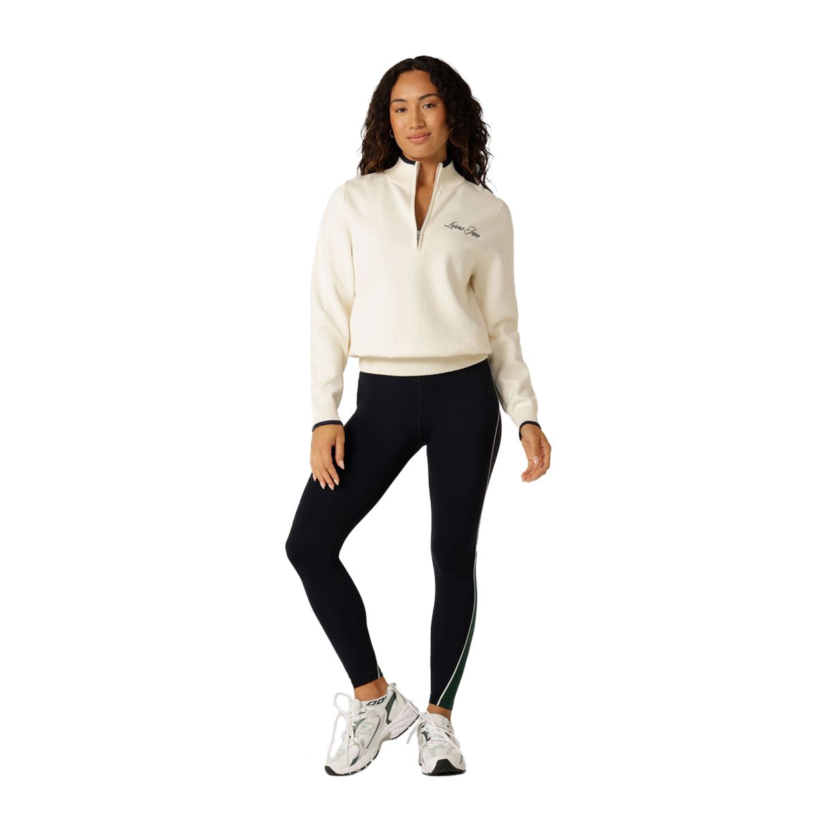 Lorna Jane Womens Alpine Club 1/2 Knit Sweatshirt