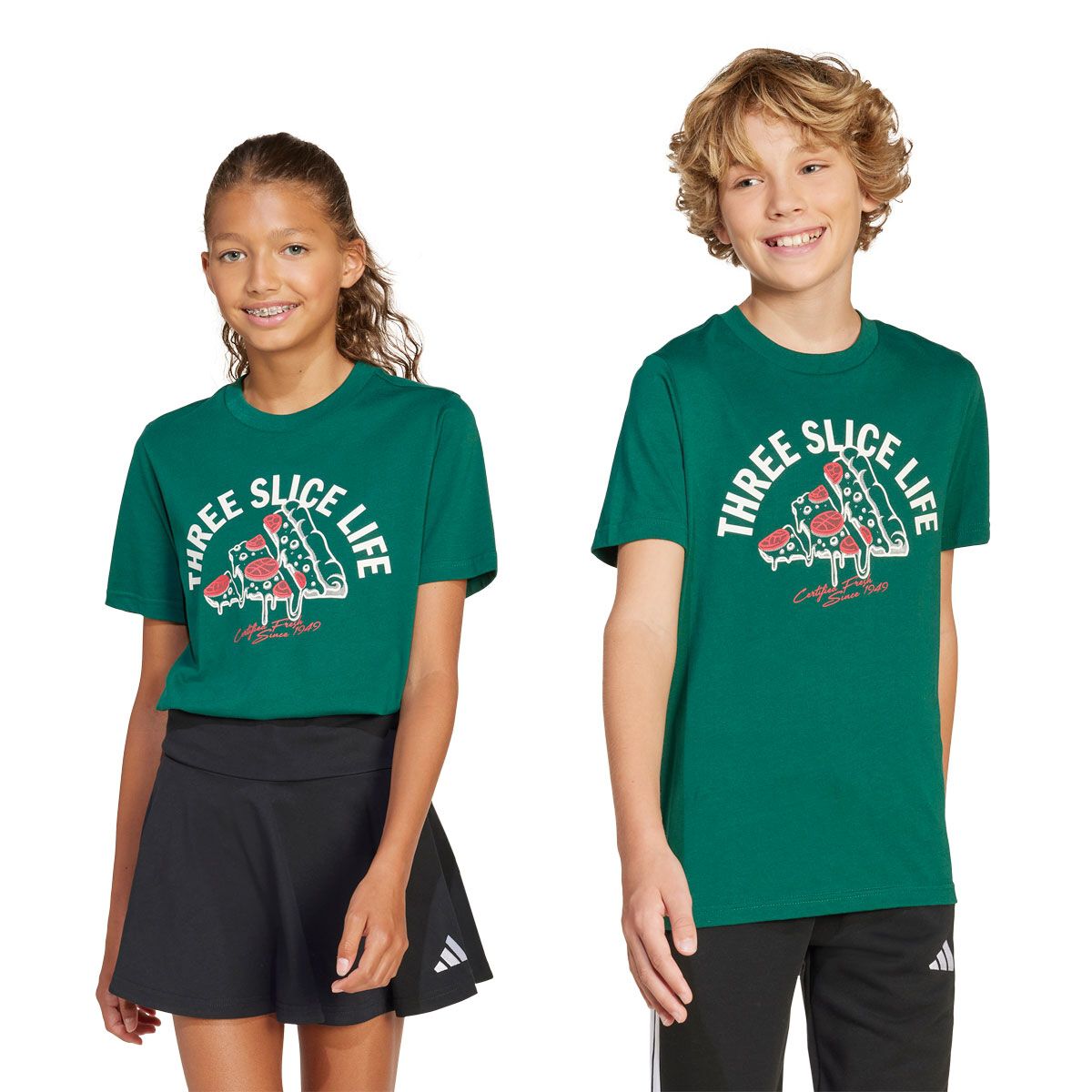 adidas Junior Lounge Pizza Graphic Tee