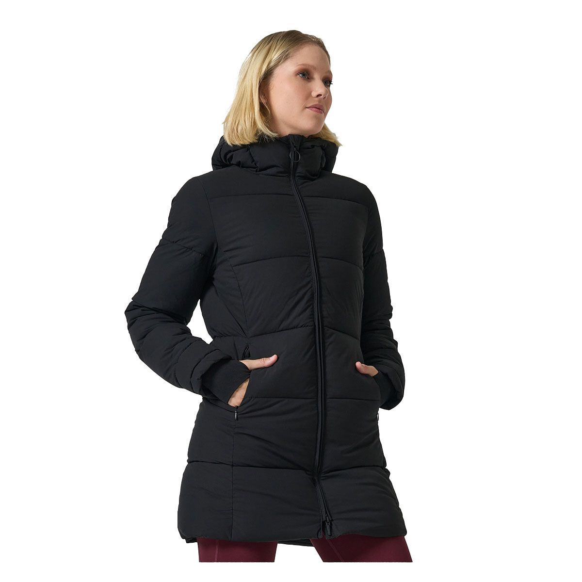 Ell/Voo Womens Leila Long Puffer Jacket