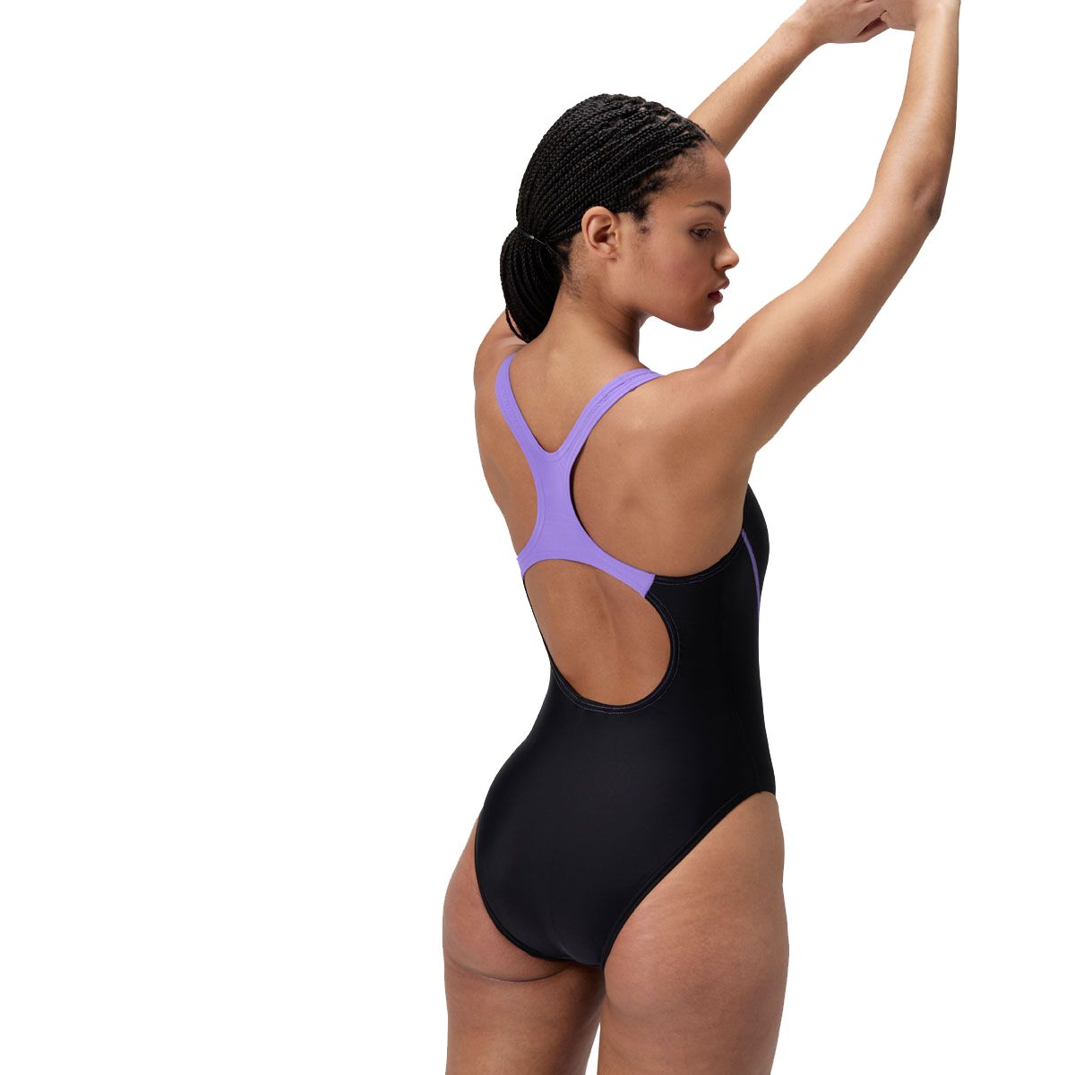 Speedo Womens Medley Logo One Piece Swimsuit