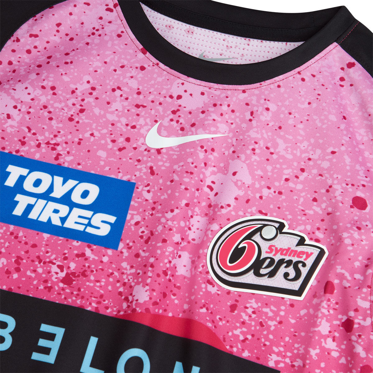 Sydney Sixers 2024/25 Kids BBL Home Jersey Pink/Black XS