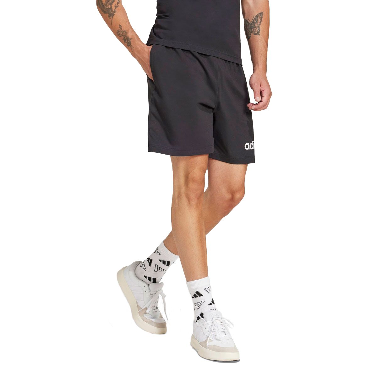 adidas Mens Essentials Linear Single Jersey Shorts