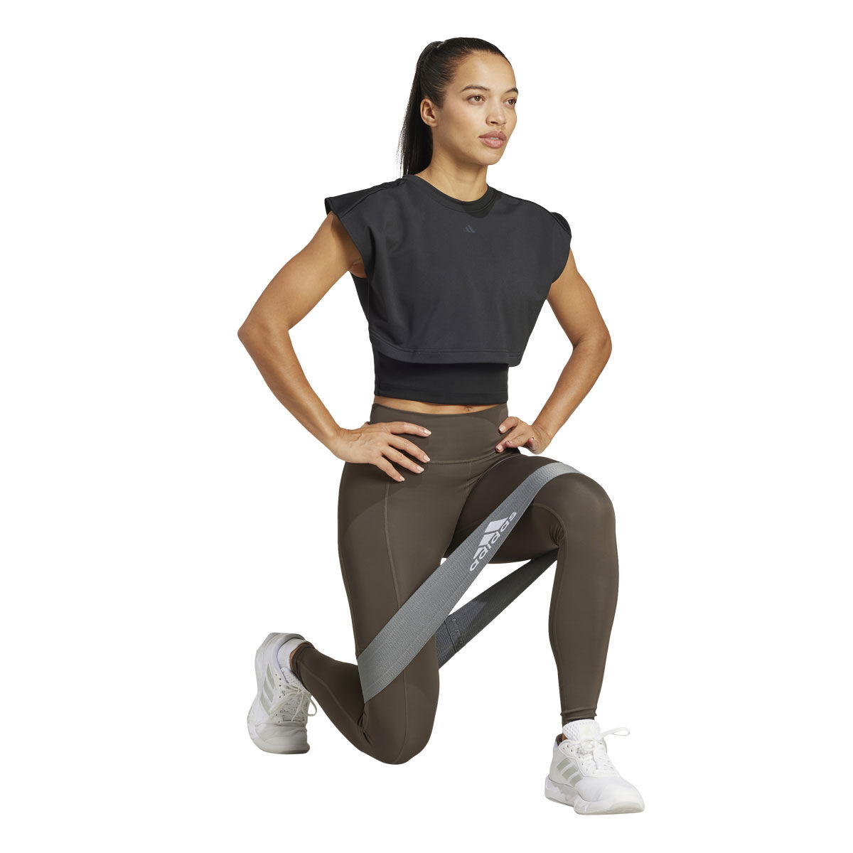 adidas Womens Optime High Rise Full Length Tights