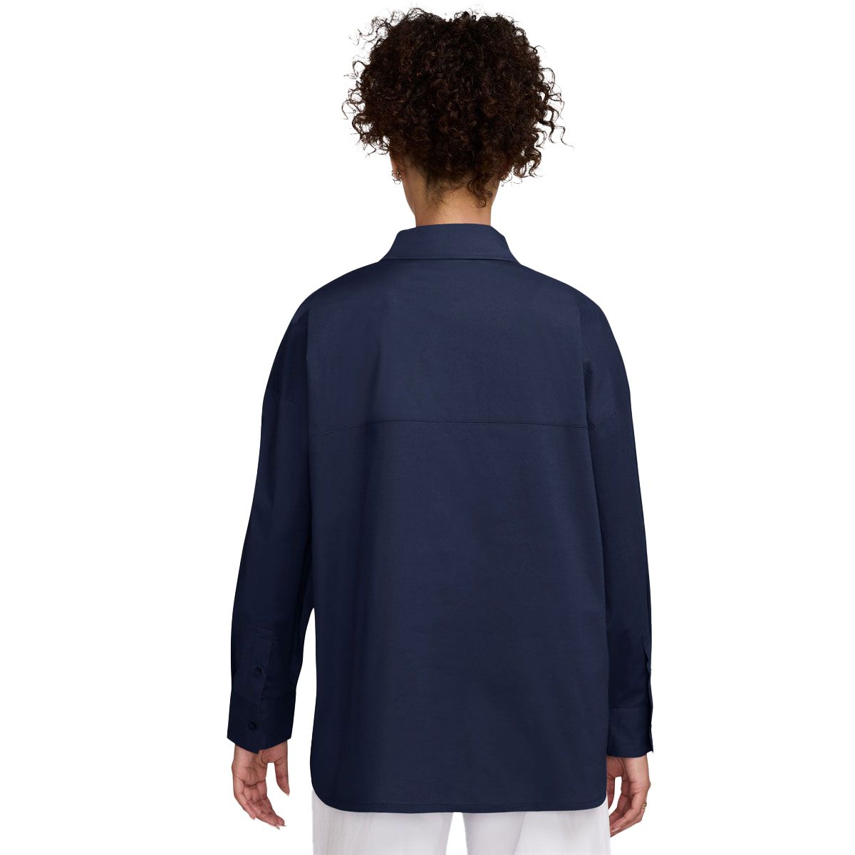 Nike Womens Sportswear Chill Long Sleeve Button Down Top