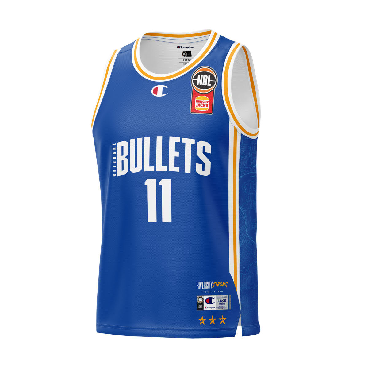 Brisbane Bullets Mens Rocco Zikarsky Home 2024 Basketball Jersey