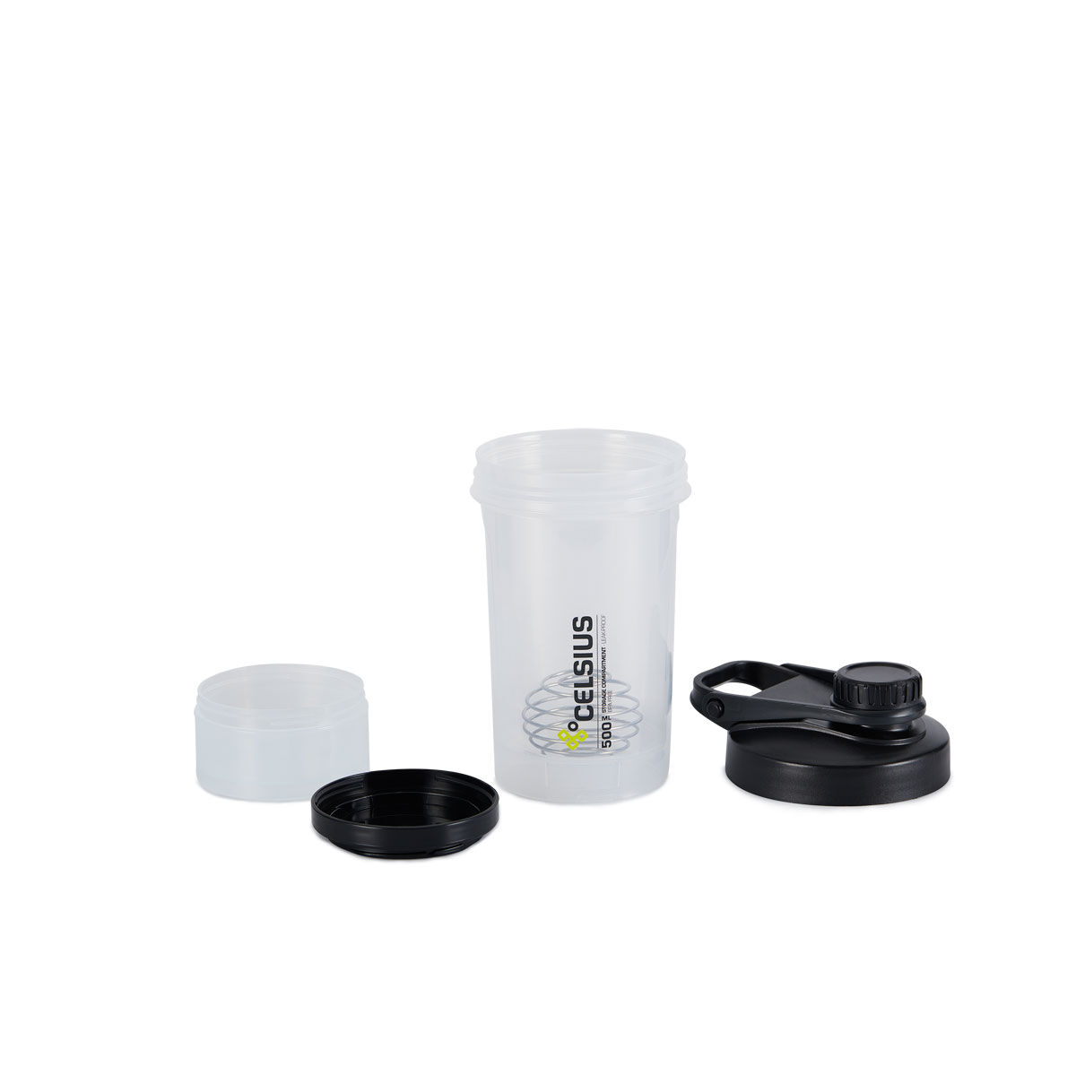 Celsius 500ml Compartment Shaker Bottle