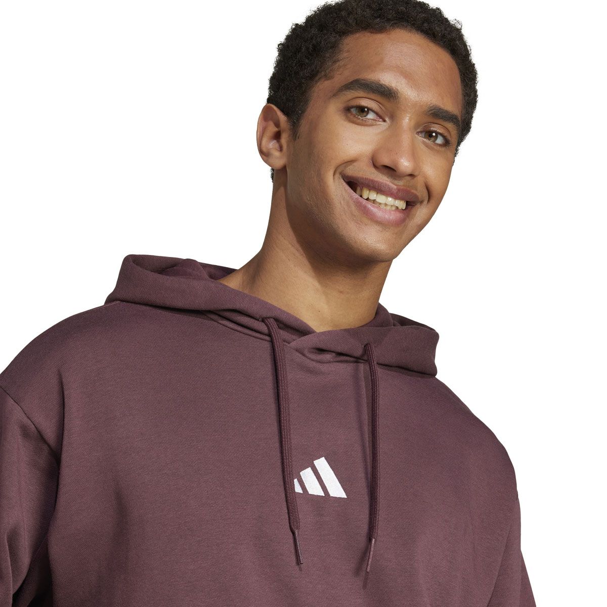 adidas Mens Essentials Feel Cozy Fleece Pullover Hoodie