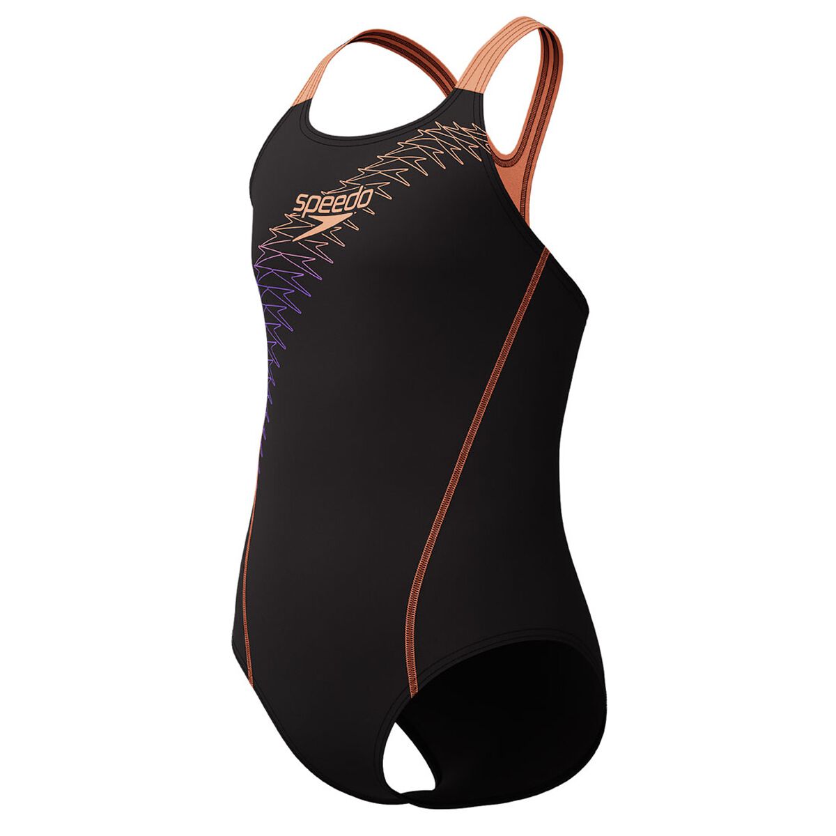 Speedo Girls Medley Logo Medalist One Piece Swimsuit