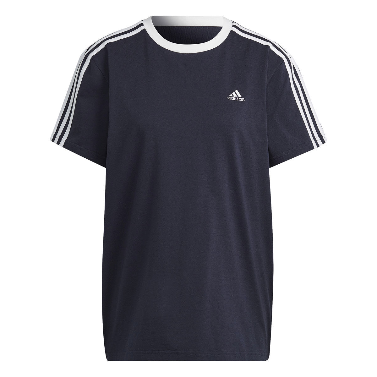 adidas Womens Essentials 3-Stripes Boyfriend Tee