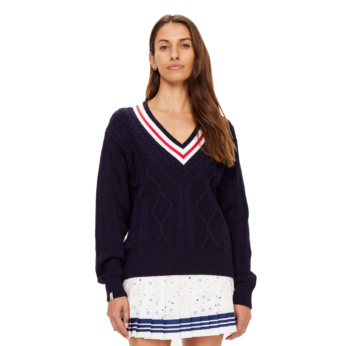 The Upside Womens Renshaw Josette V-Neck Sweater